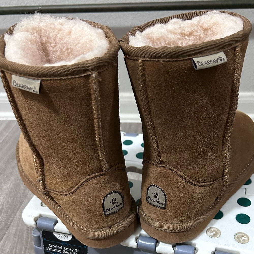 BearPaw Brown Shearling-Lined Boots